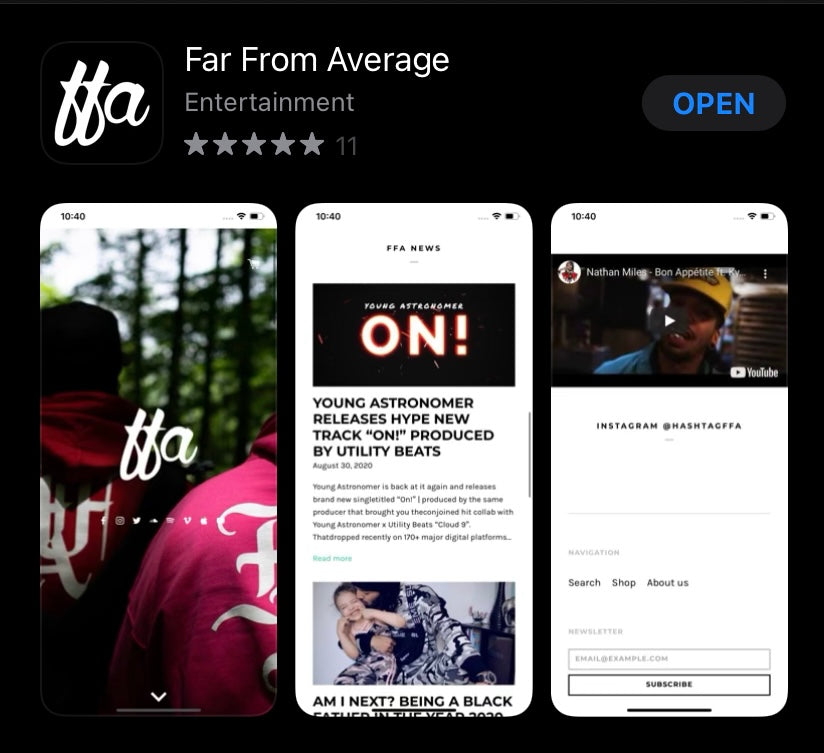 Download the FFA App TODAY!